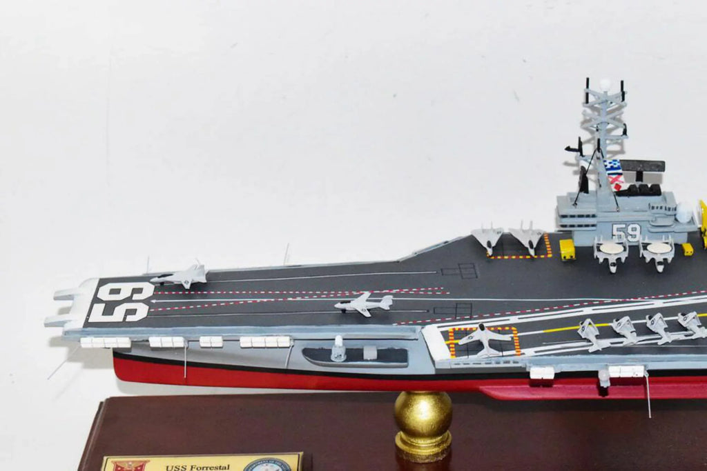 Class,Mahogany Model,Navy,Scale Model,Forrestal Carrier Forrestal -59 Aircraft