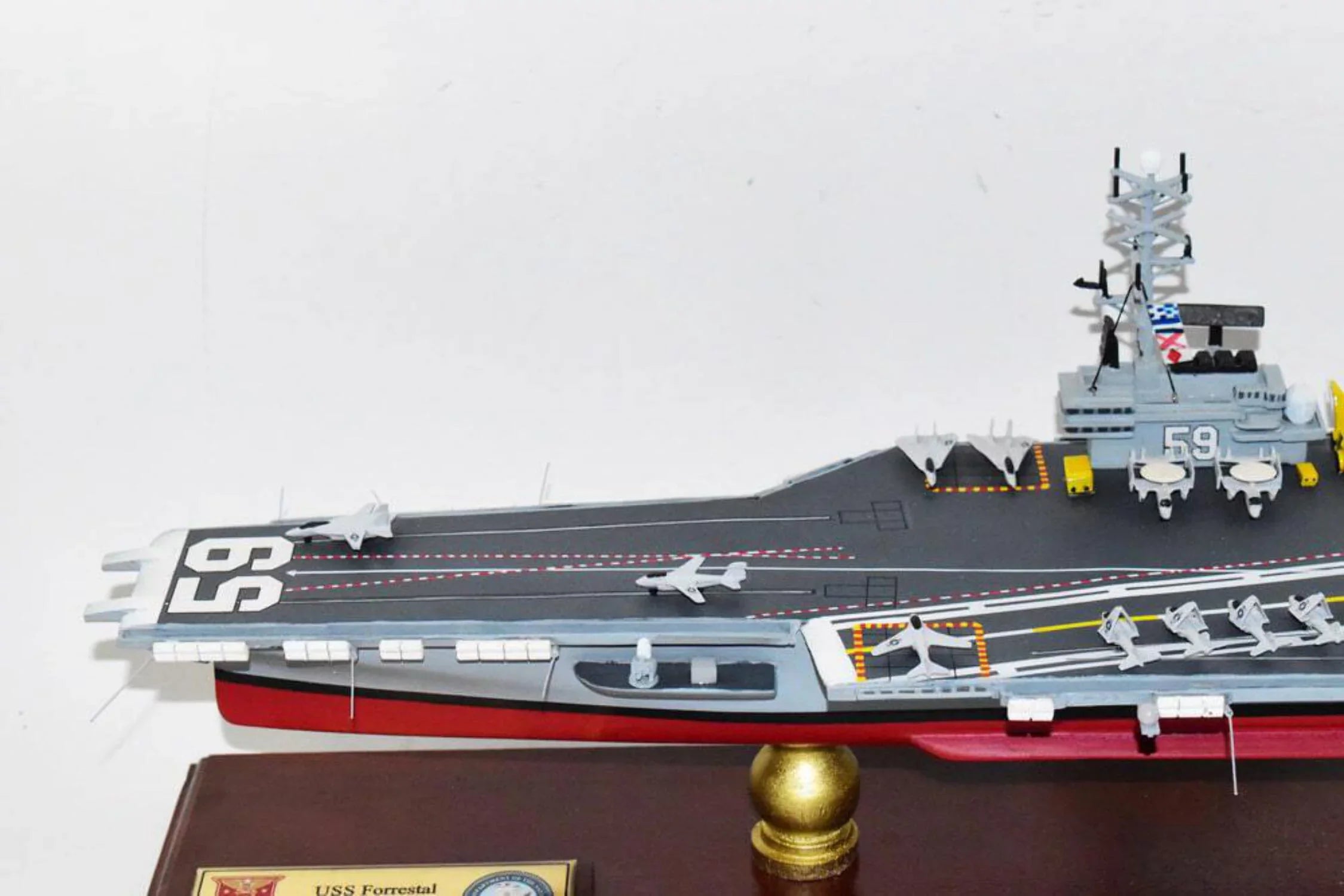 Class,Mahogany Model,Navy,Scale Model,Forrestal Carrier Forrestal -59 Aircraft