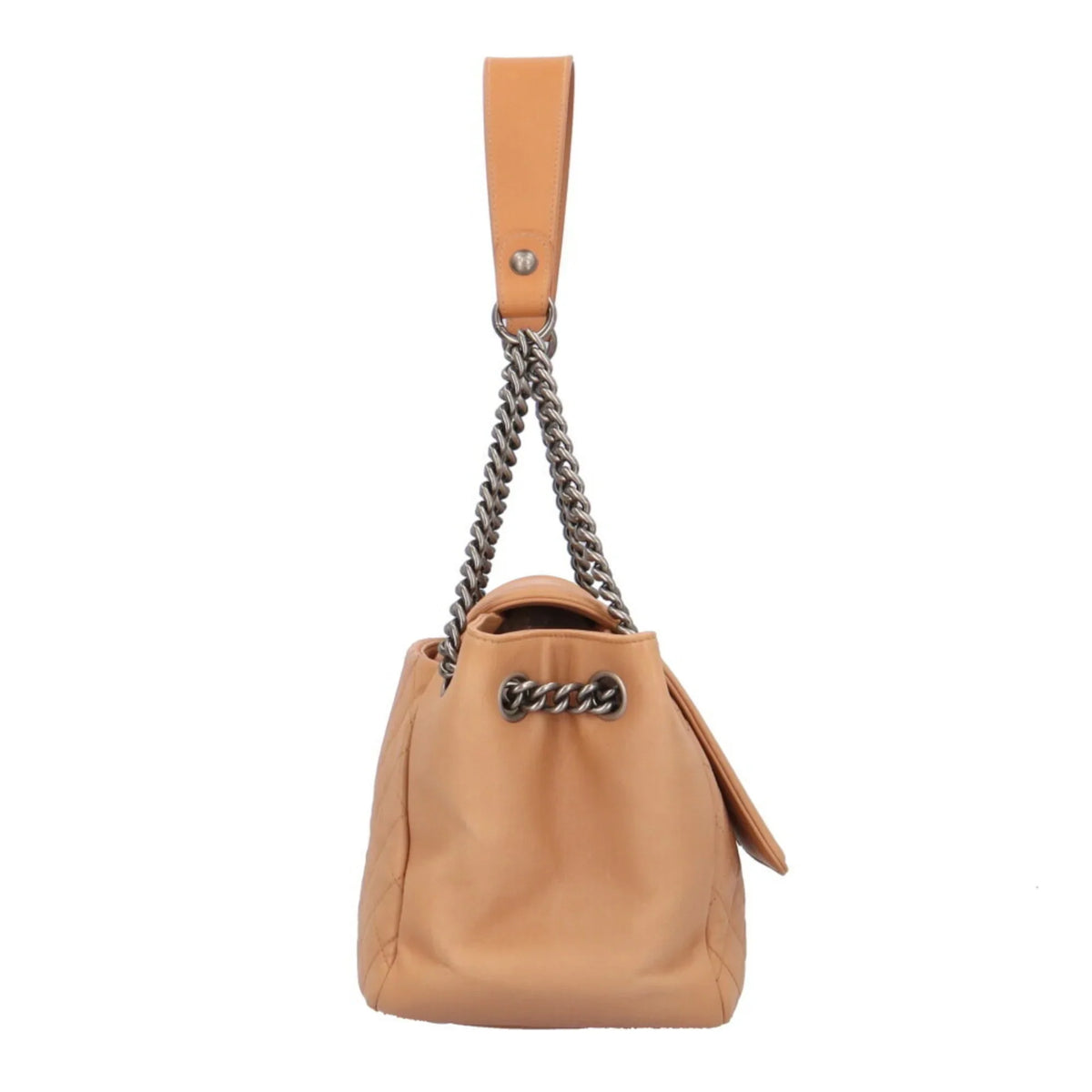 Ladies Leather (Good) Pre-Owned Shoulder Beige Boy BRB10010000013292 Chain Bag