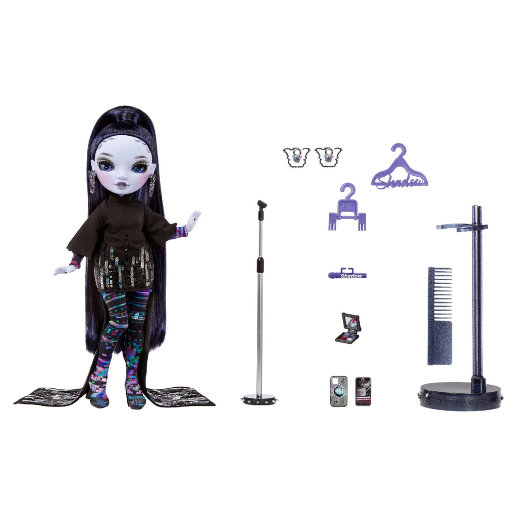 for Glitch Rainbow Gift Fashionable Collectors Shadow Purple & Kids Old Fashion Years Accessories. Colorful Play High Great 4-12 10+ Reina High & Crowne Outfit - Doll.