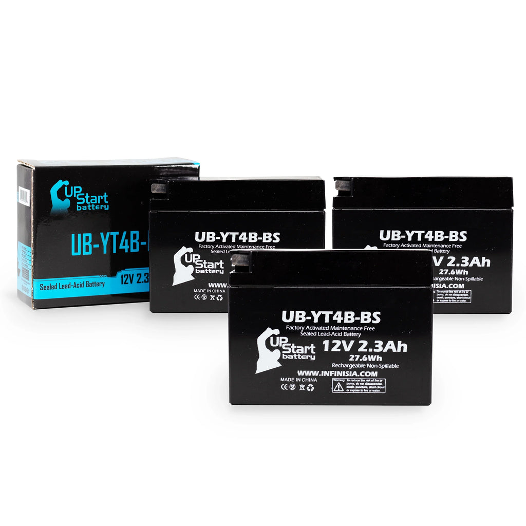 '-Z70 Suzuki - -Z70, Sealed) Yamaha Replacement 12v, Maintenance YT4B- Fits Suzuki Activated, Free 2008 Battery Factory 2015 (2.3Ah, 2009 SR400, with Battery 3 Pack - for