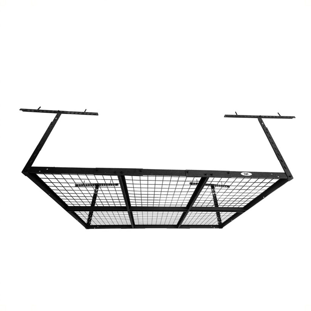 Rack Adjustable Steel Ceiling x System, Black 72 Storage 48 Garage Inch