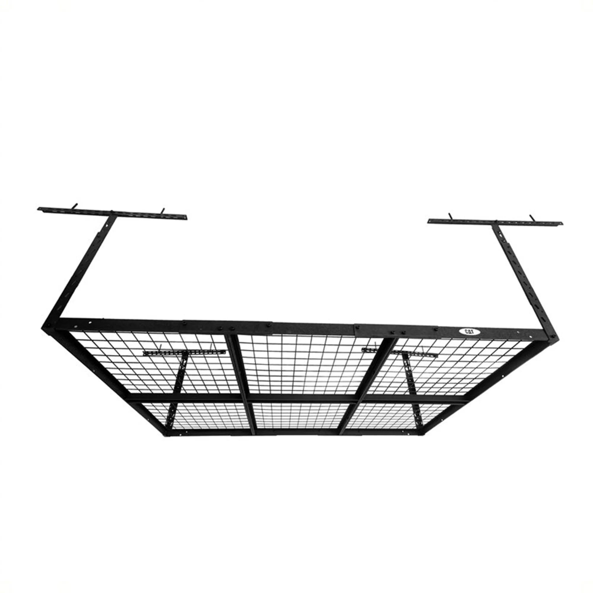 Rack Adjustable Steel Ceiling x System, Black 72 Storage 48 Garage Inch