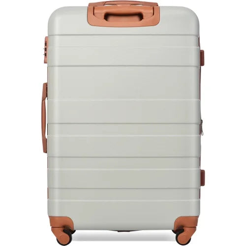 Model Light Lock Luggage 20''24''28''( Brown) Luggage 3pcs Clearance Expandable with and Sets Wheels Suitcase Lightweight Hardshell Grey Durable Spinner New Hardside Suitcase sets