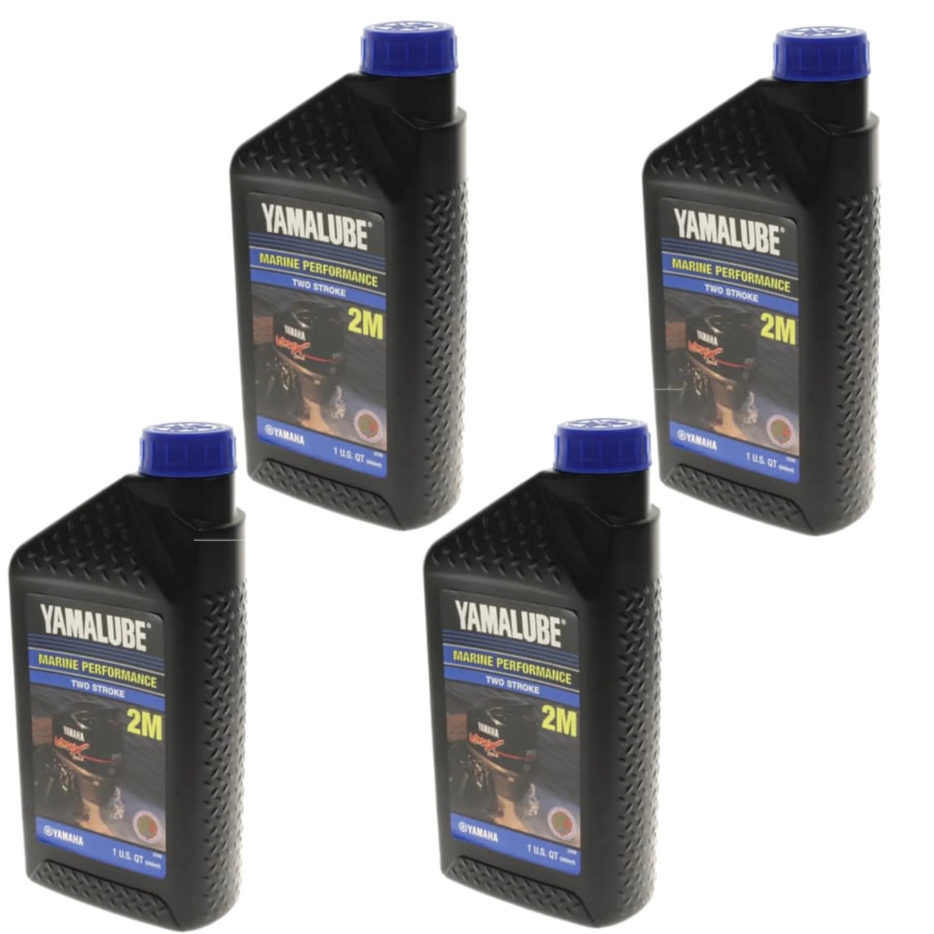 , 2-Stroke -2STRK-M1-12 Marine Yamalube Yamaha Oil, 4 New Quarts, Engine