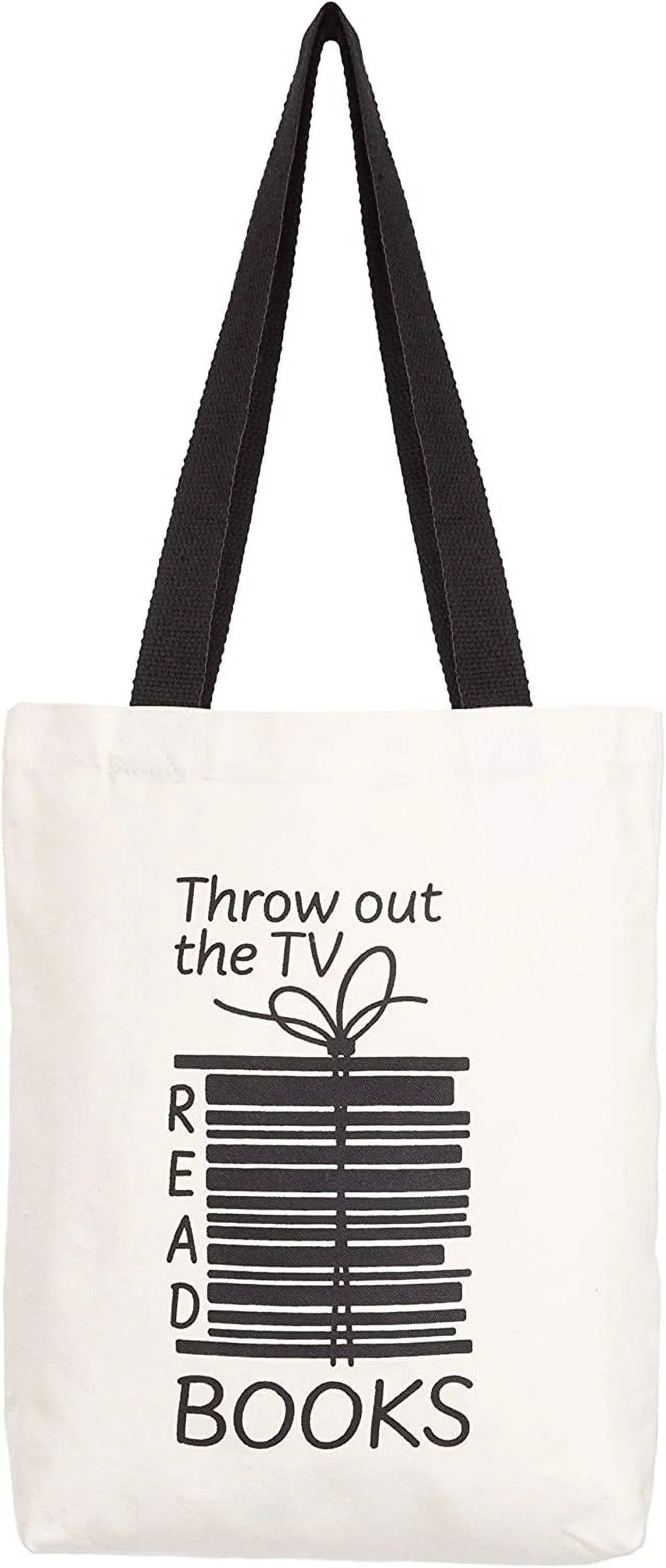 School, oz & Black Picnic Canvas Books Max Inner 12 Bag Multi-functional - Men, Tote Design Miller Durable Print An Cotton Bags With Canvas Pocket, Office, Women Reusable Fun Cute For For Handles 100%