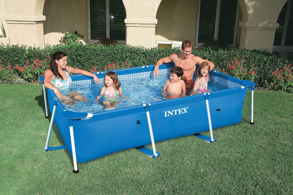 Box) Splash (2 Above Rectangular-Frame Pool Intex Pack) Baby (Open Ground