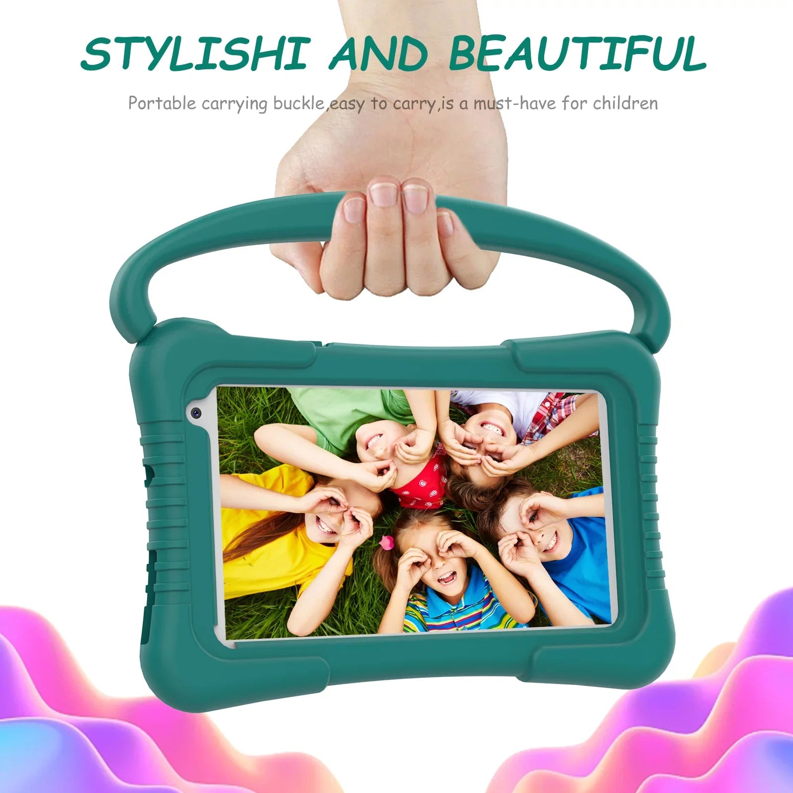 with Core Tablets, 32GB 11 Android Software Kids 7 Control, Parental Games WiFi Children Kids Toddler Pre-Installed. Educationl Case Inch Tablet, Tablet Dual Quad Storage Shockproof Camera 2GB