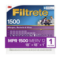 12, 1 Filter, Virus, and MPR 18x18x1 Air Bacteria MERV Allergen, Filtrete 1500 Filter