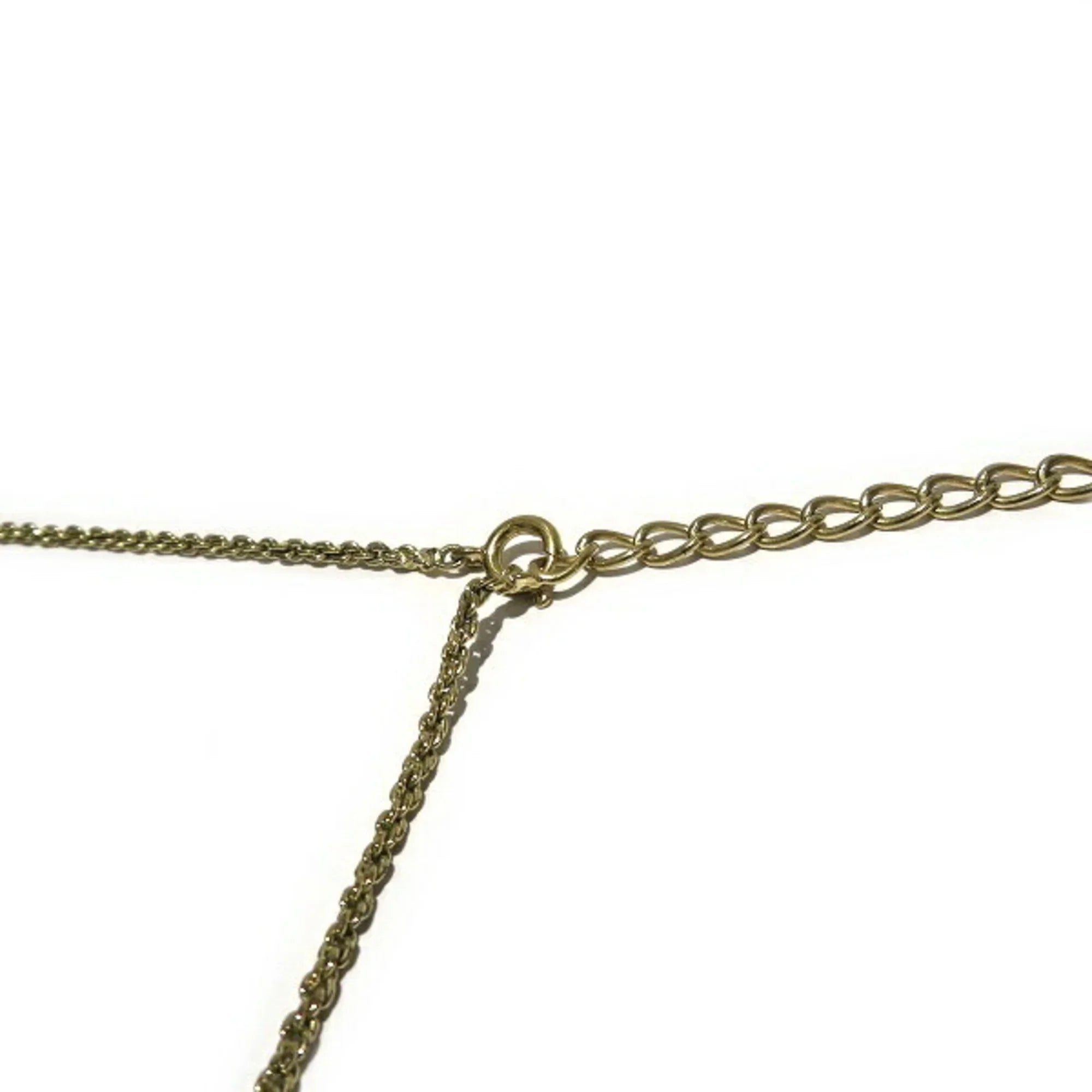 Dior Gold Necklace (Good) for Motif Pre-Owned Women Christian Accessory Heart