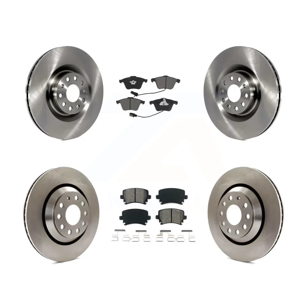 Brake R32 K8S-102913 And Rear Front Kit Passat Disc Transit Semi-Metallic Golf R Auto For - Rotors Pads Volkswagen
