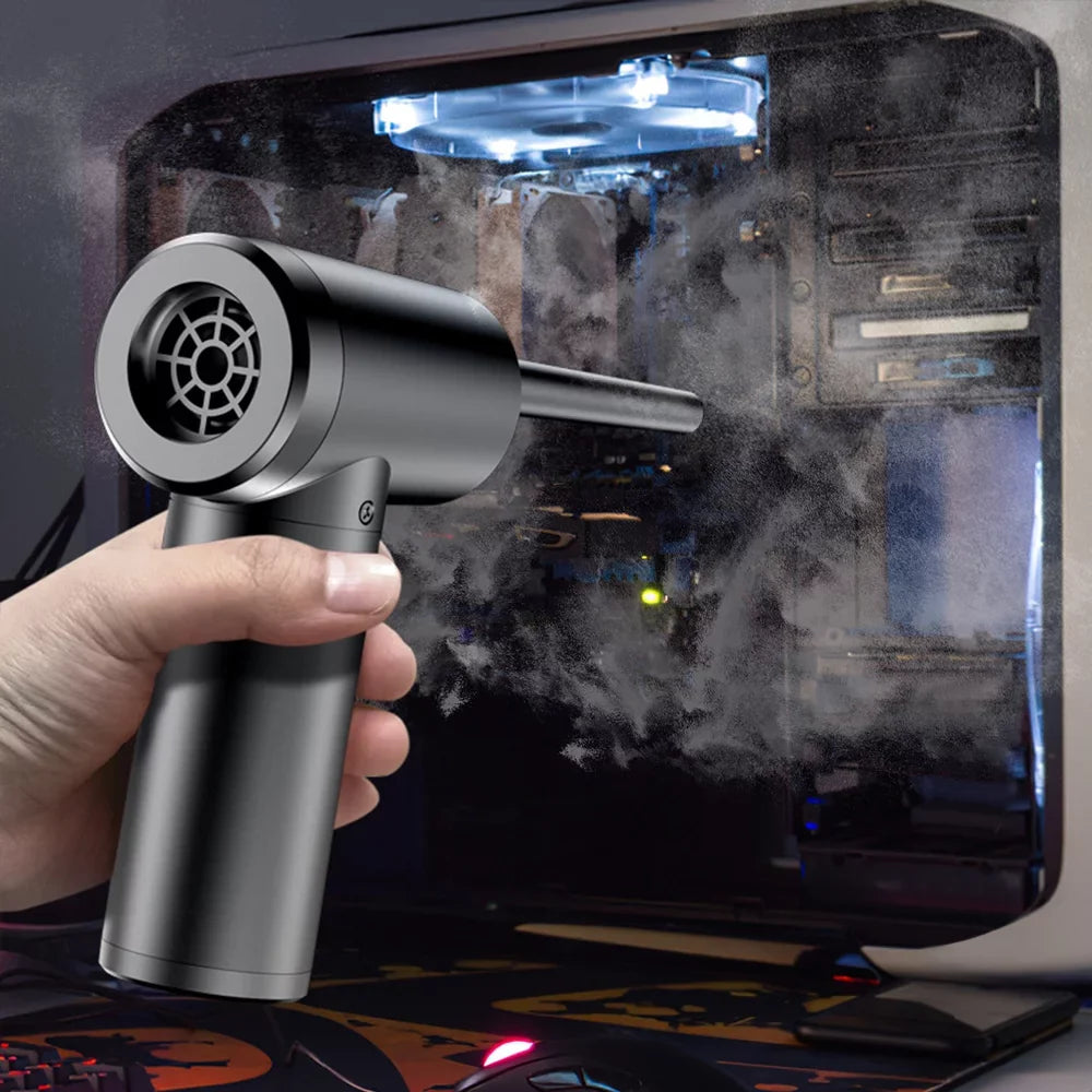 Light, Blower Air Air Duster 6000mAh Cordless Electric Computer Rechargeable Compressed Fast 50000RPM Keyboard with for Portable Duster, Charge Air