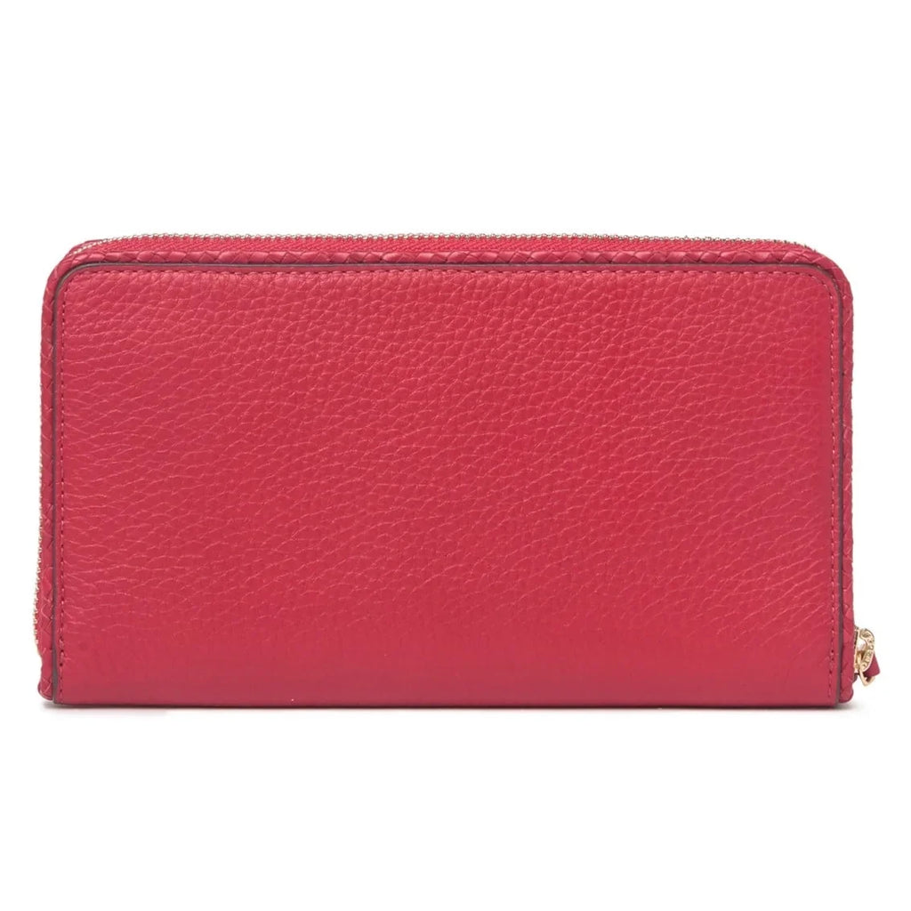 Around Royale) Taylor (Kir Burch Pebbled Continental Leather Zip Wallet Tory