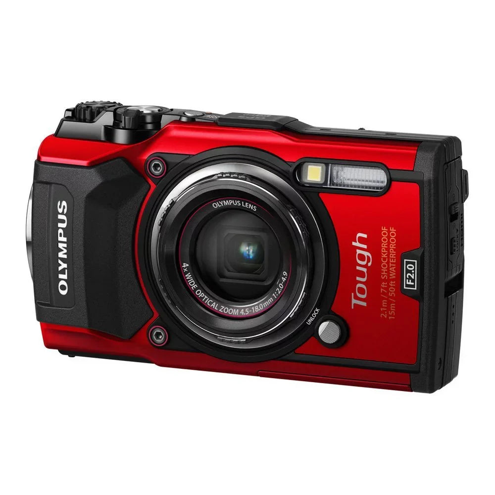 Digital 4K TG-5 Angle Wide Camera Tough liquid-Resistant (Basic) - Red/Black F2.0 Olympus Video 12.0-Megapixel Ultra HD -
