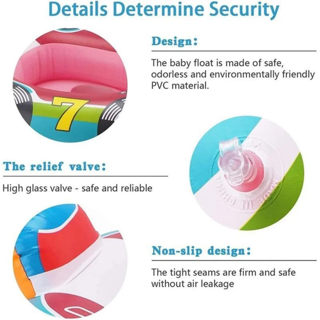 Lnflatable LiebeRen Baby Float Floats Pool Kids Toddler Steering Boat Airplane Swimming Seat with Swimming Ring