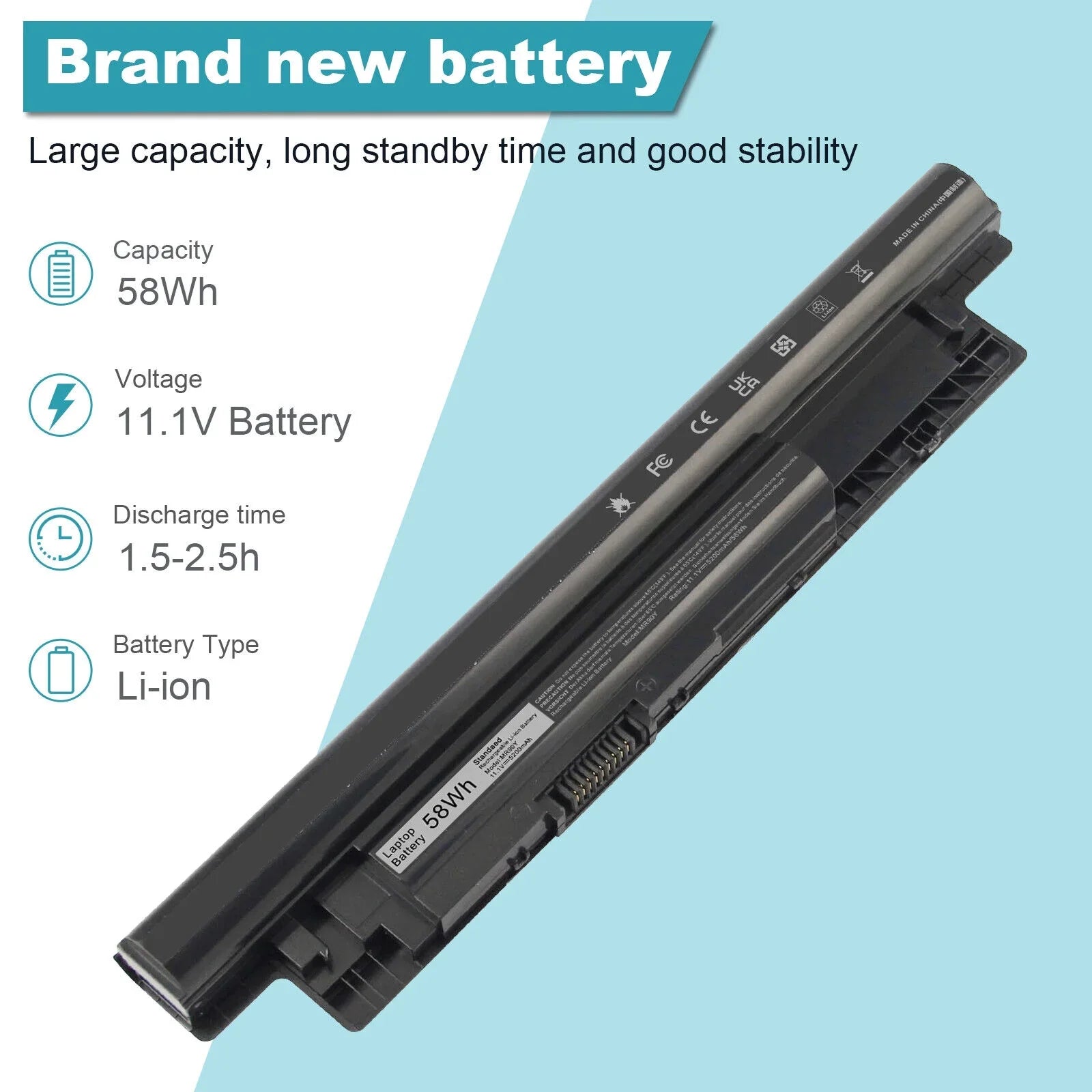 5521 Laptop 5721 Dell 15-3521 17-3721 Battery 14-3421 For Inspiron