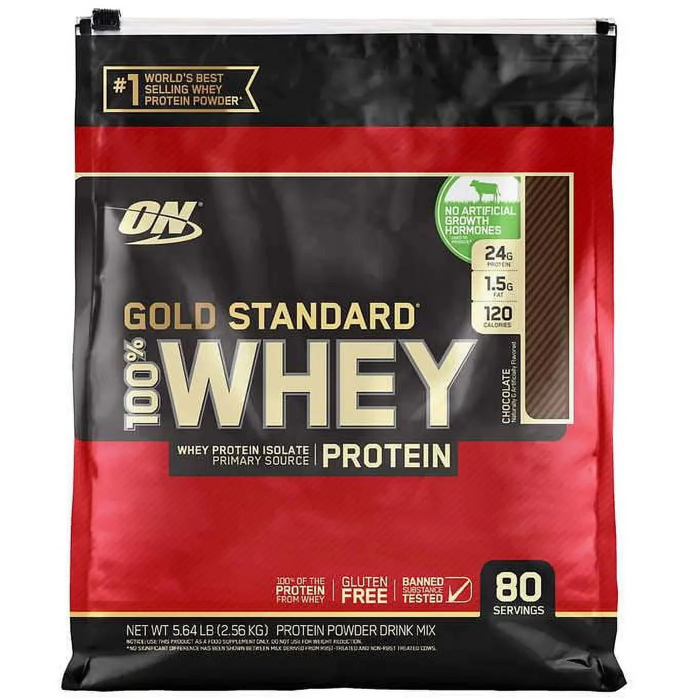 Gold Protein, Optimum 80 Whey Nutrition Servings 100% Standard