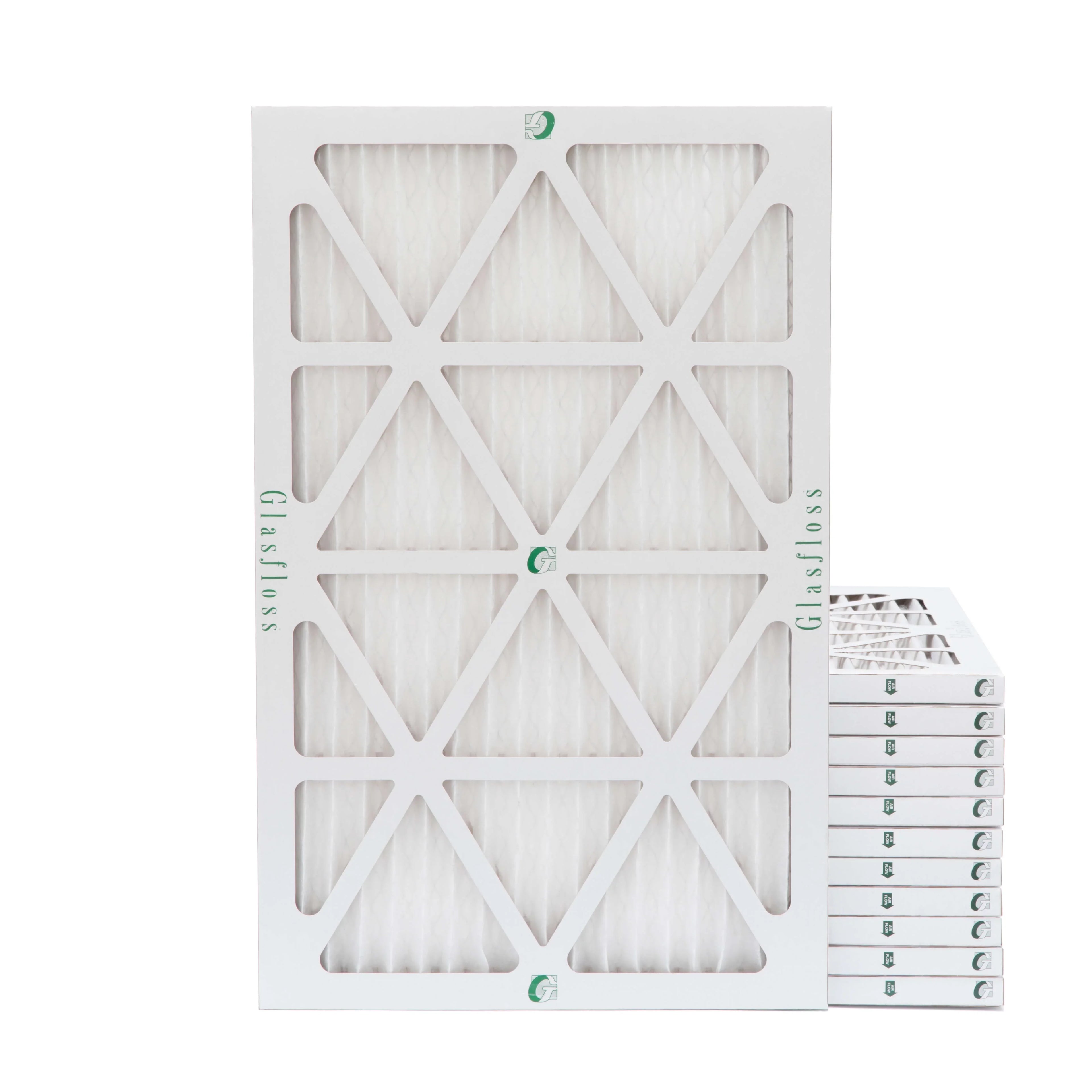 Size: 24-1/2 14x25x1 Pleated Air 12 7/8 x by 13-1/2 Filters 13 Glasfloss. Actual x Pack of