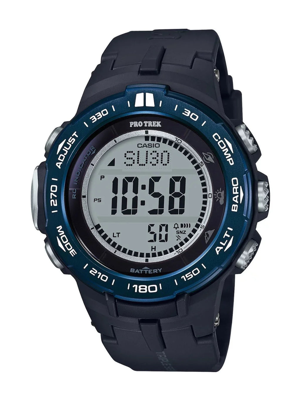 Triple Pro Trek Watch Men's Solar Casio Sensor Atomic