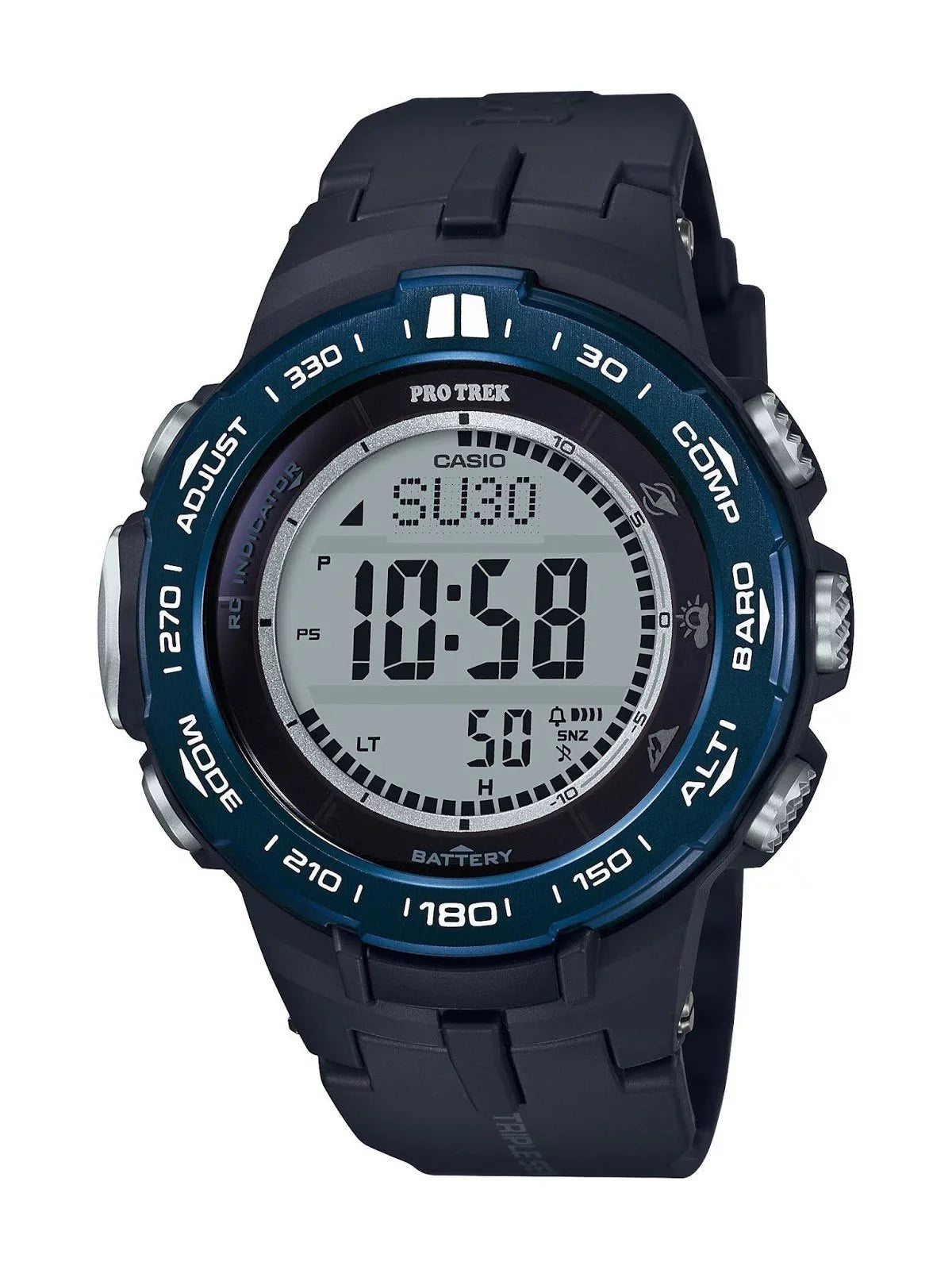 Triple Pro Trek Watch Men's Solar Casio Sensor Atomic