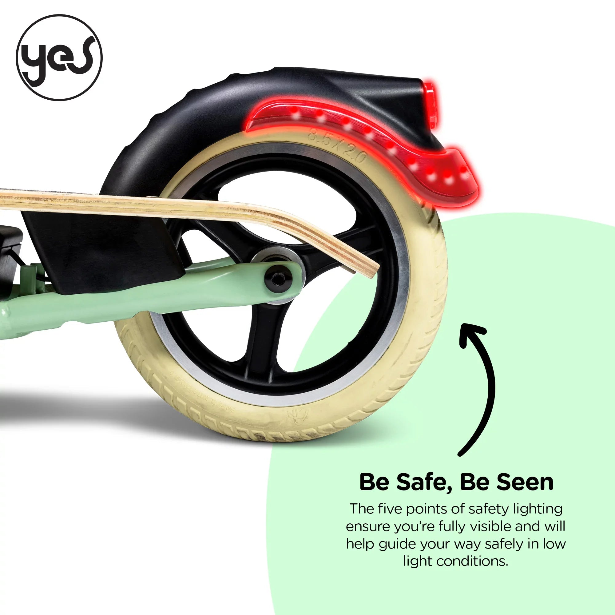 Adults Yvolution Foldable Design Scooter Display, (Green) Electric for