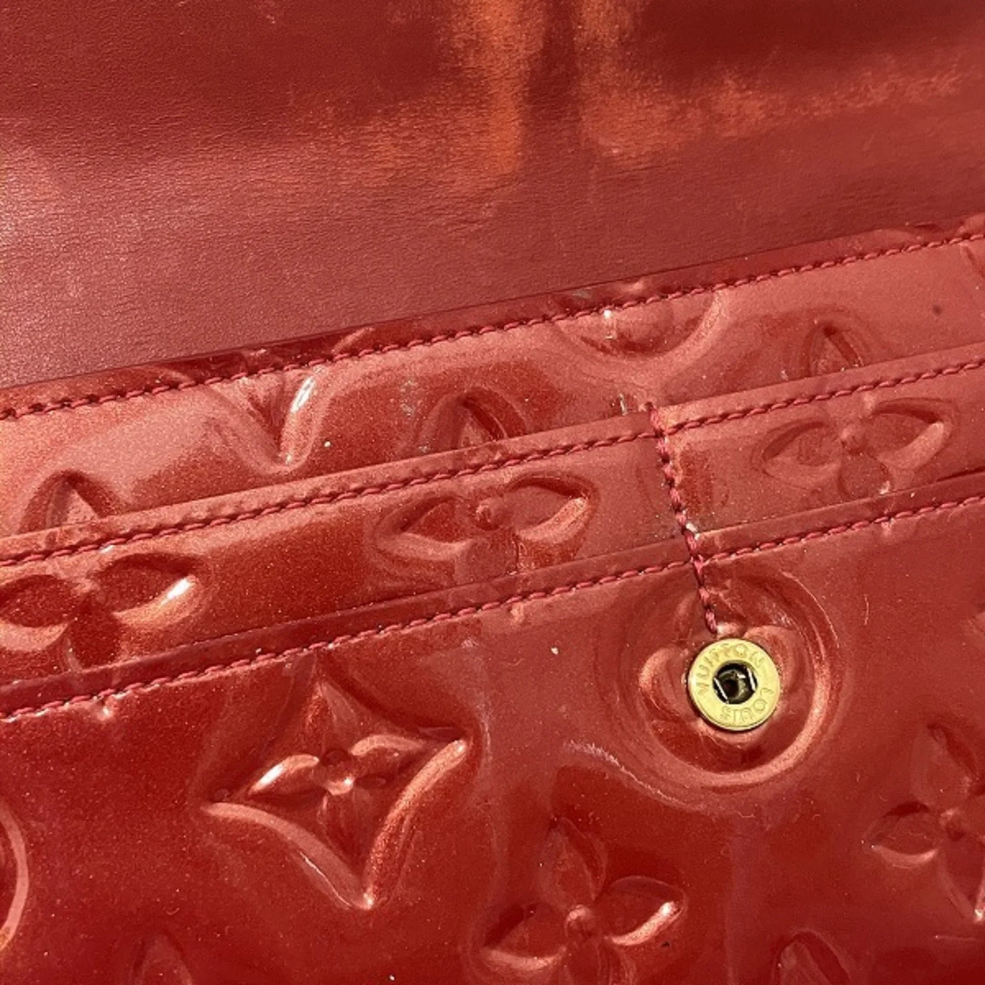Long (Good) Women's Pre-Owned Sarah Vernis Wallet Vuitton M93530 Portefeuille Louis Monogram