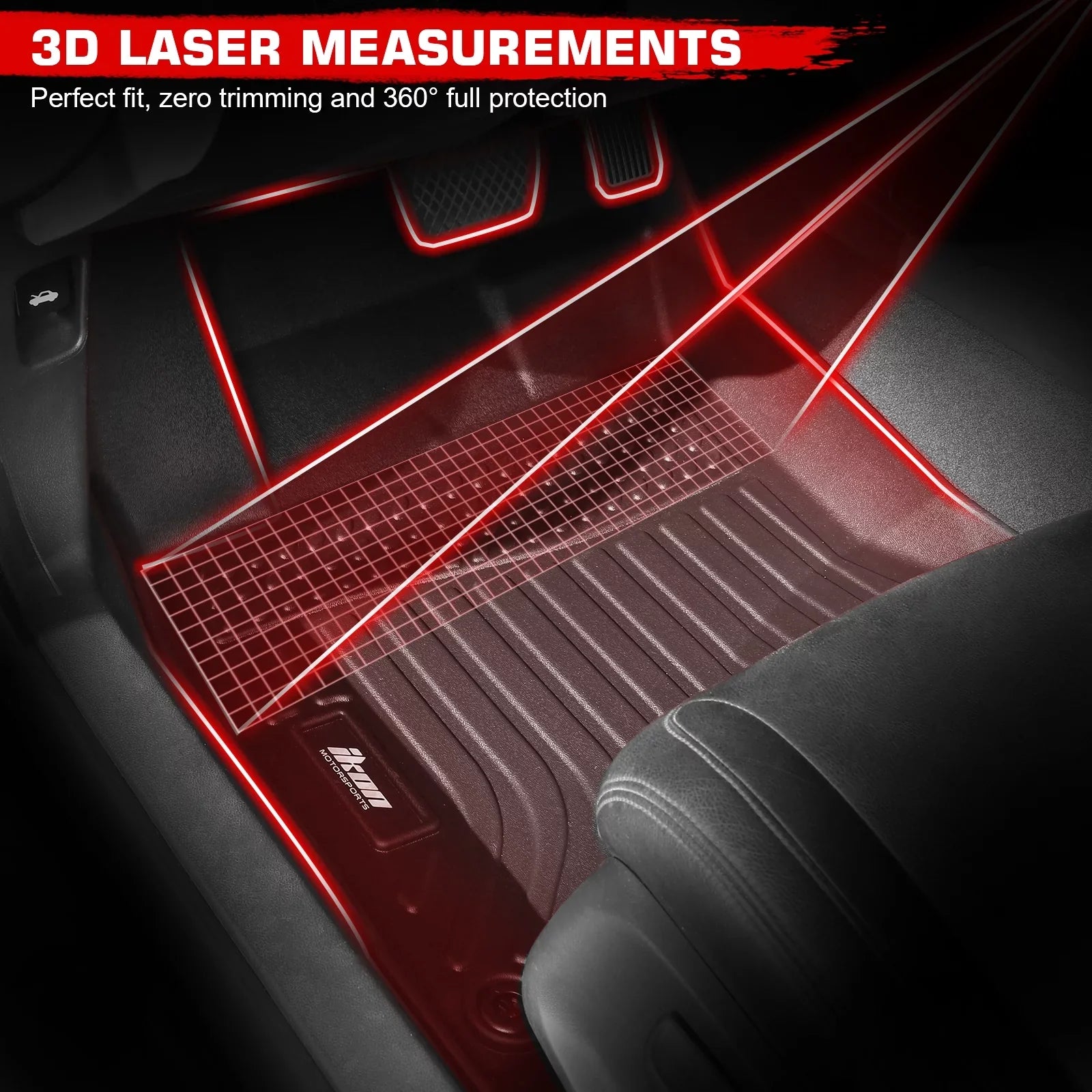 Floor Cargo 3D Front Row Protection Ikon Honda Climatic Molded With -V, 2023-2024 Mat Carpets Shield Trunk Boot All Black 1st & Fits Rear Motorsports Liner Tray Protector Mats 2nd Pad
