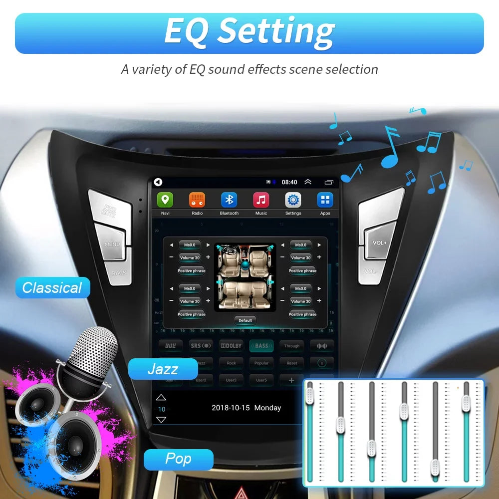 for 9.7'' Backup Camera Android 2012 Touchscreen WIFI Hyundai Mirror with GPS Stereo Car 2013 2G+64G Radio Bluetooth FM Podofo 2011 Link USB, Elantra