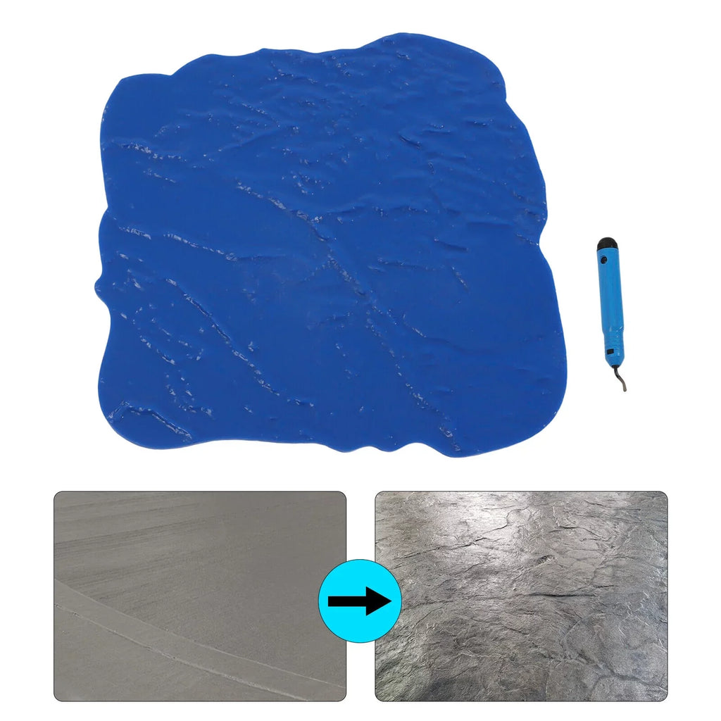 Mold Stamp 12*12 Inch Mat Stone Cement Slate Seamless Concrete Stamp Floor Texture Concrete Miumaeov