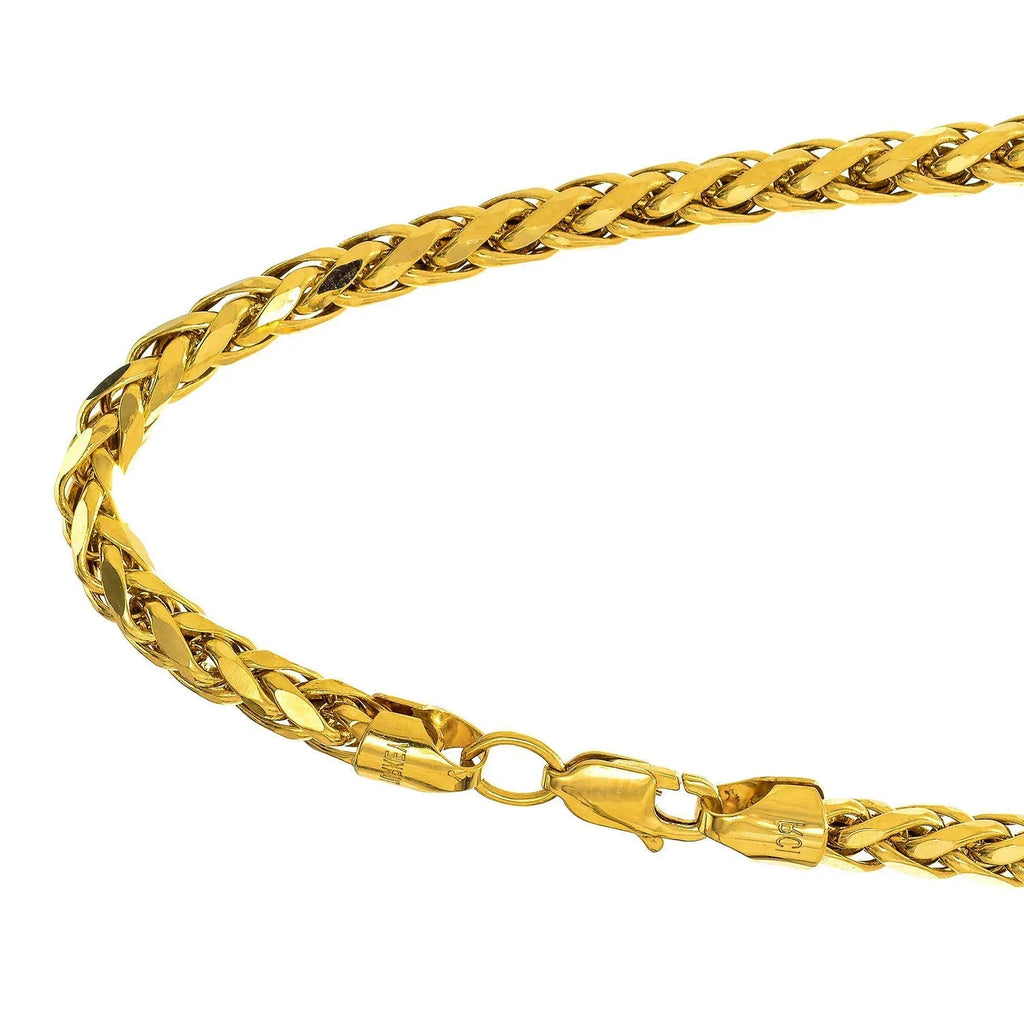 5.6gr. Lobster Claw- Franco Lite Inches, Bracelet, Yellow 4.1mm JewelStop Semi-Solid Diamond-Cut Gold 14k 8