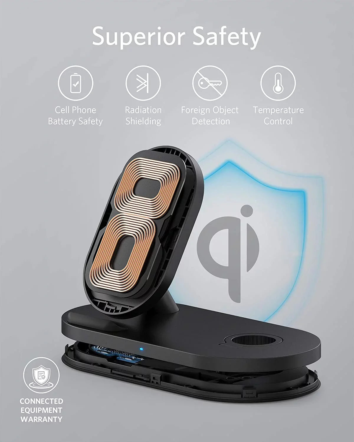 iPhone (Watch Charger, Wireless Included) 11 Charging Sense /6/5/4/3/2/1, Stand Holder with Charging Pro PowerWave Watch Apple Not 2-in-1 2020, Watch with Cable 11, Anker Station for Charging