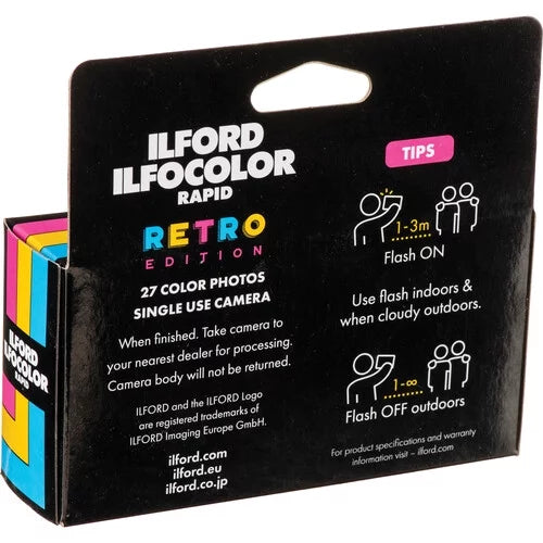 Ilfocolor Retro Cap Ilford Lens Use Holder Rapid Camera + Single