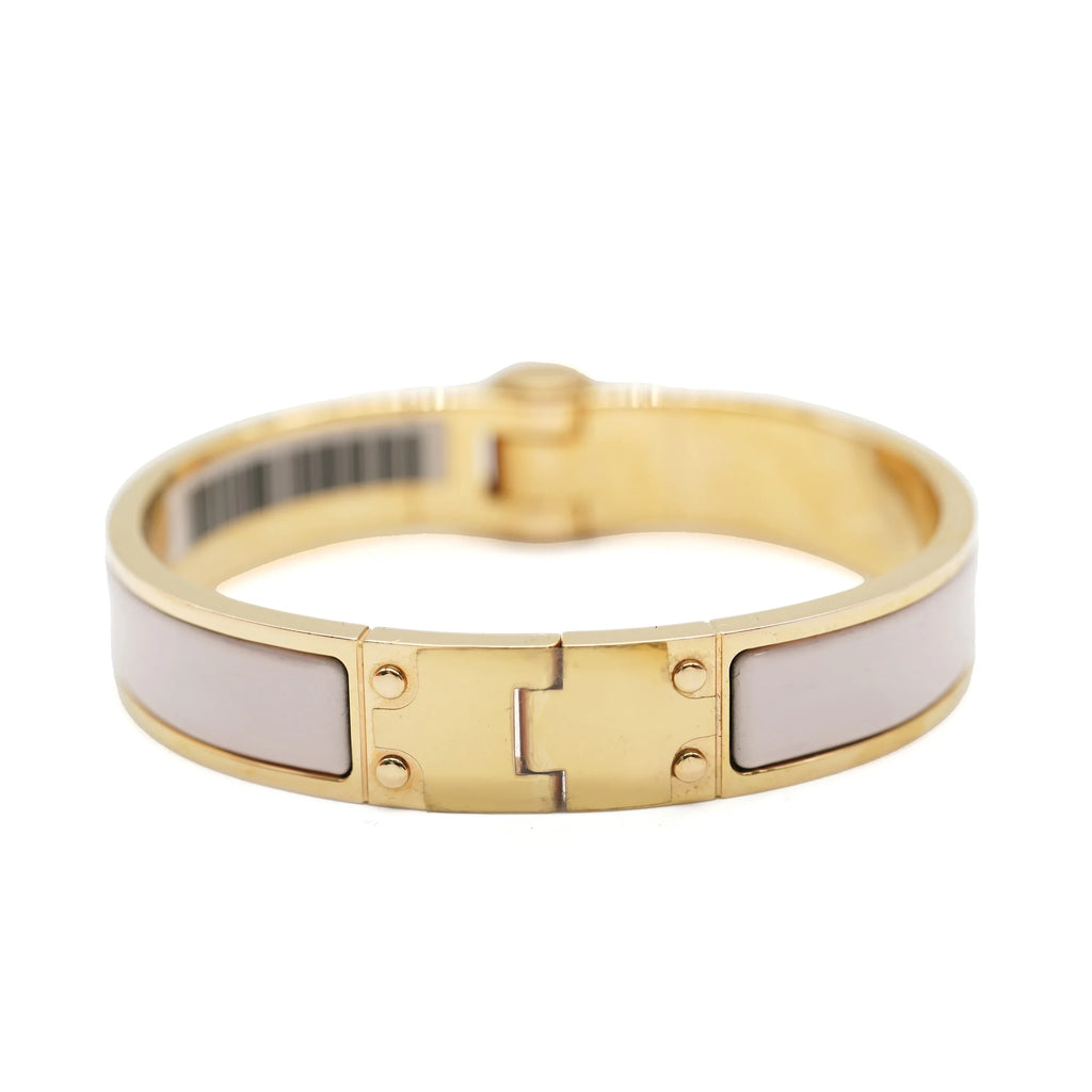 Hinged Rose In Charniere Uni Narrow Bracelet Candeur Pre-Owned Hermes