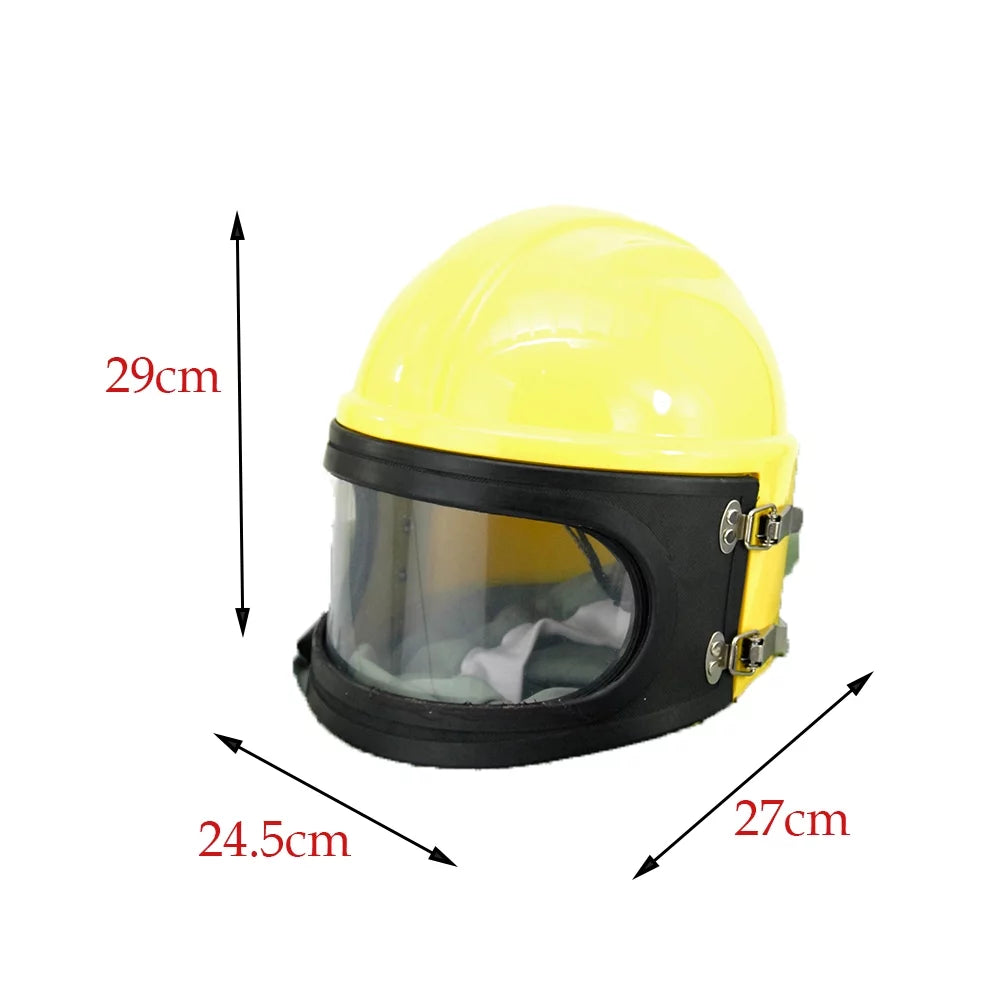 Protector Safety Sand Sandblast Helmet Yellow Hood Supplied Blast