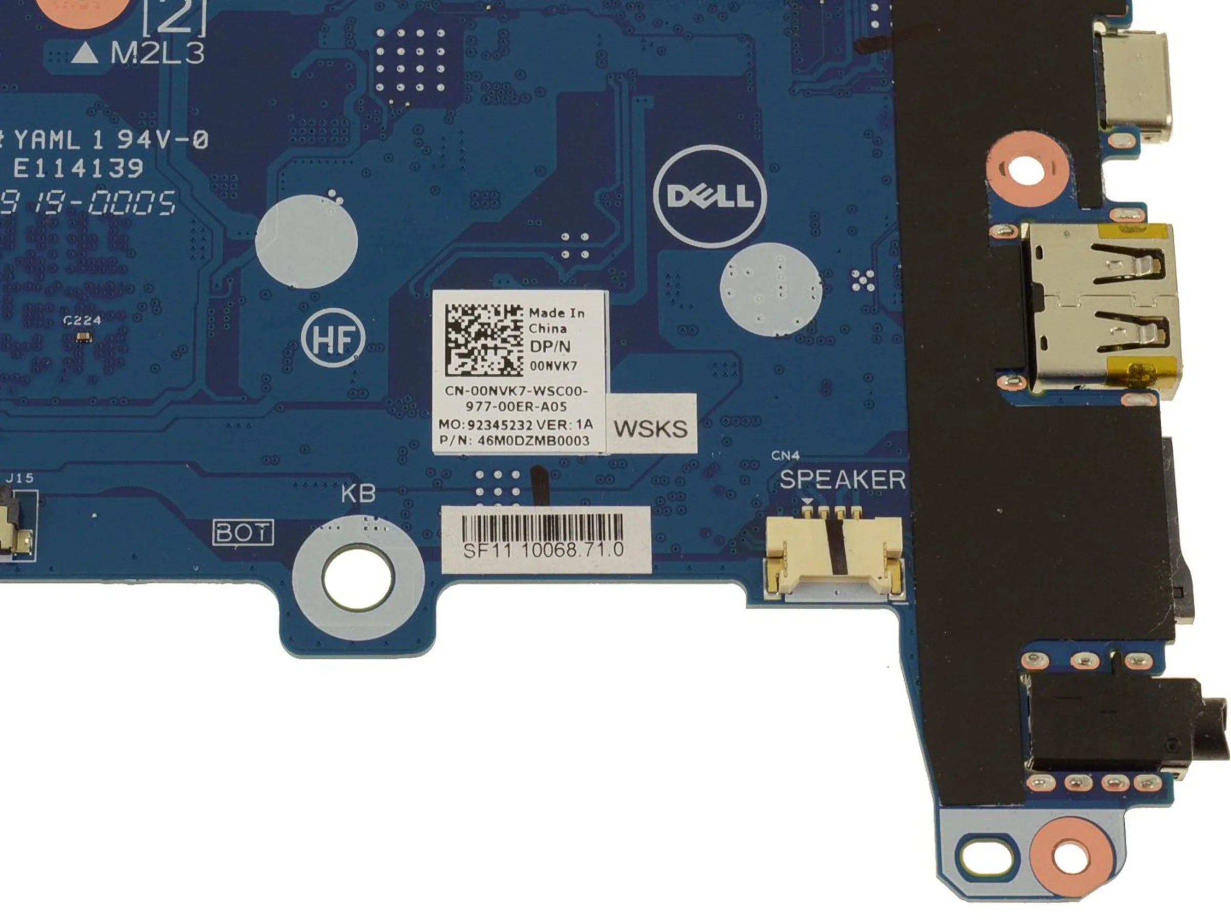 2-in-1 N3350 1.1GHz 0NVK7 New - Dell Chromebook Intel Celeron 5190 11 Motherboard