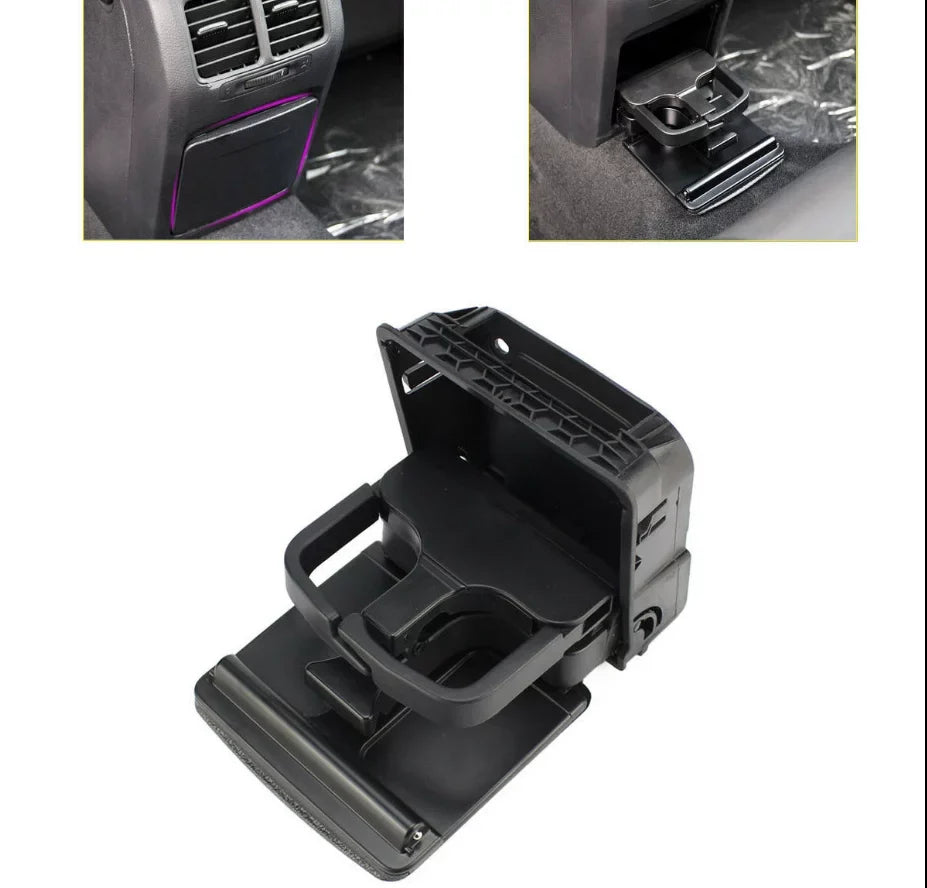 MK5 Black Genic Central VW Rear MK6 Jetta Gti Golf Motor Console For Armrest Holder Cup