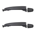 Door Brock Black Set Sliding Outside Handles Replacement Compatible 2004-2010 with Textured with Van Cap Sienna