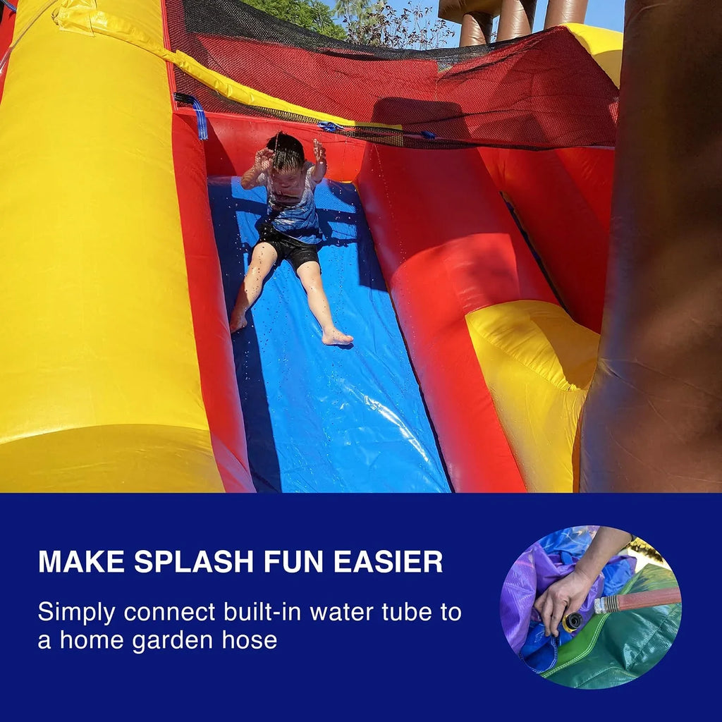House Slide (with Pirate Commercial Kids JumpOrange Bounce Adults and for liquid Blower) Ship Grade