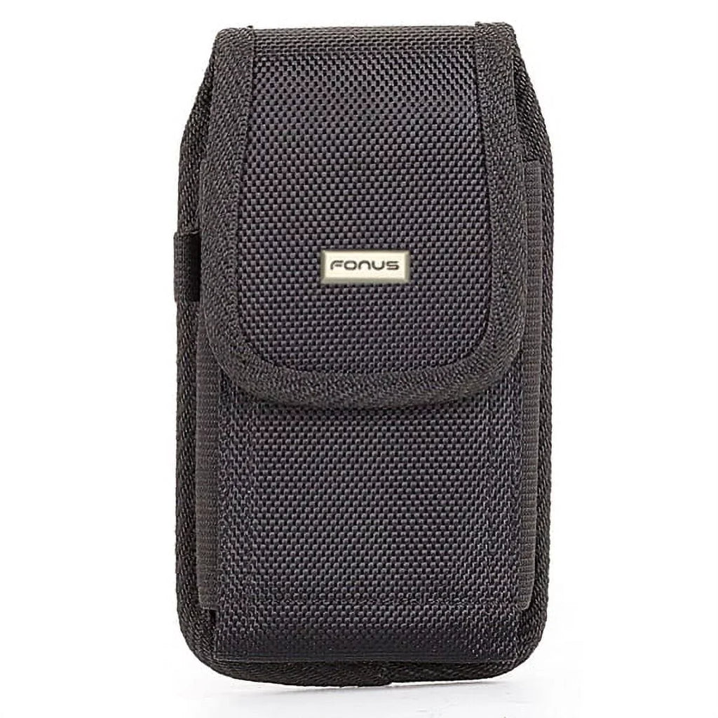 Durable Clip Belt 7 Canvas Charger Rapid for Holster 6T, Sync - Pro 5T, Razer Metal Nokia 2 Type-C Y4P Case Long OnePlus Braided Wire Phone w 10ft Rugged Plus 3.1 Cable - 6, Durable Black