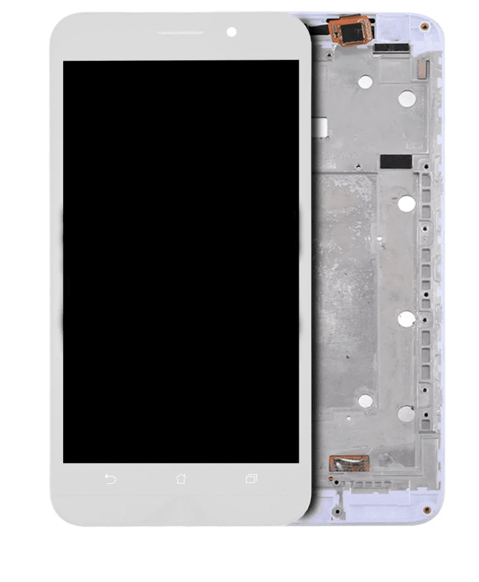ZenFone With Z010D Asus / For / Compatible Max LCD Assembly Replacement (White) (ZC550KL Frame Z010DA)