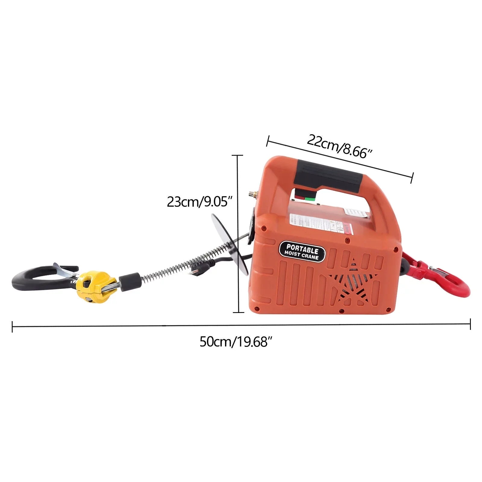 Winch Hoist 3-in-1 110V Kit Wireless Control Portable Lift ZhdnBhnos Electric 1100 Crane Remote