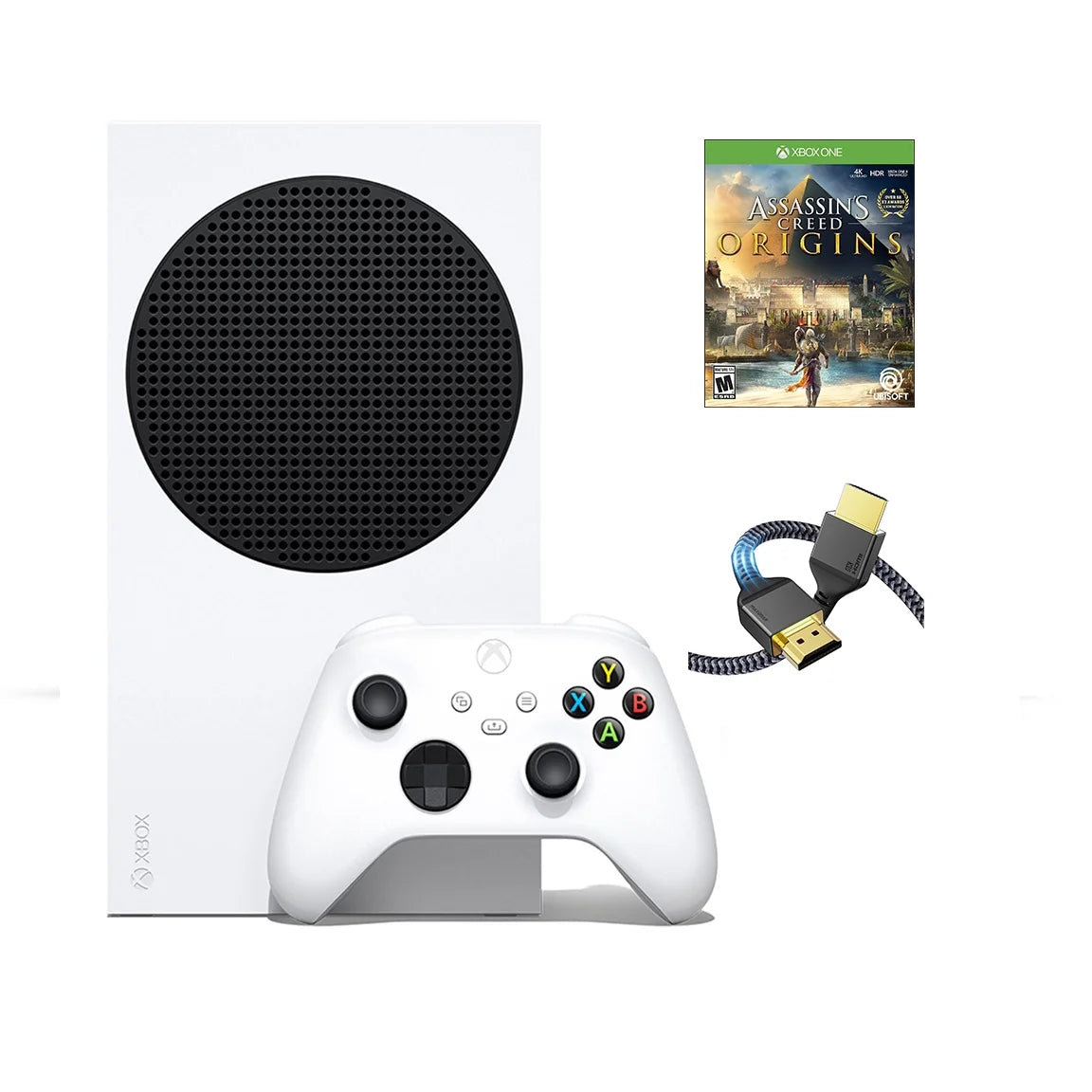 Assassins Xbox Game Console High HDMI and Full Gaming 512GB with Cable Creed Series SSD Origins MTC Speed Microsoft S