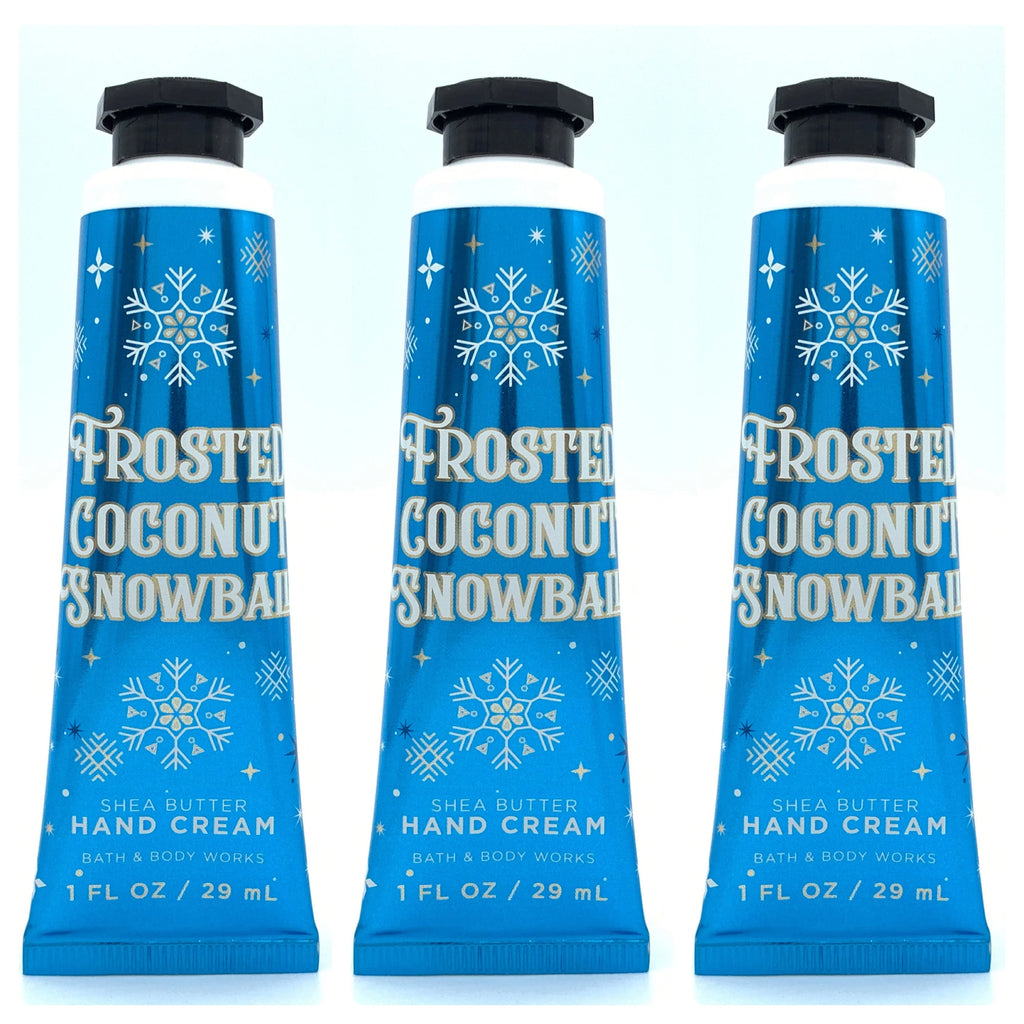 Bath Body Coconut and Hand 3-Pack, Cream Each Frosted Works 1oz Snowball