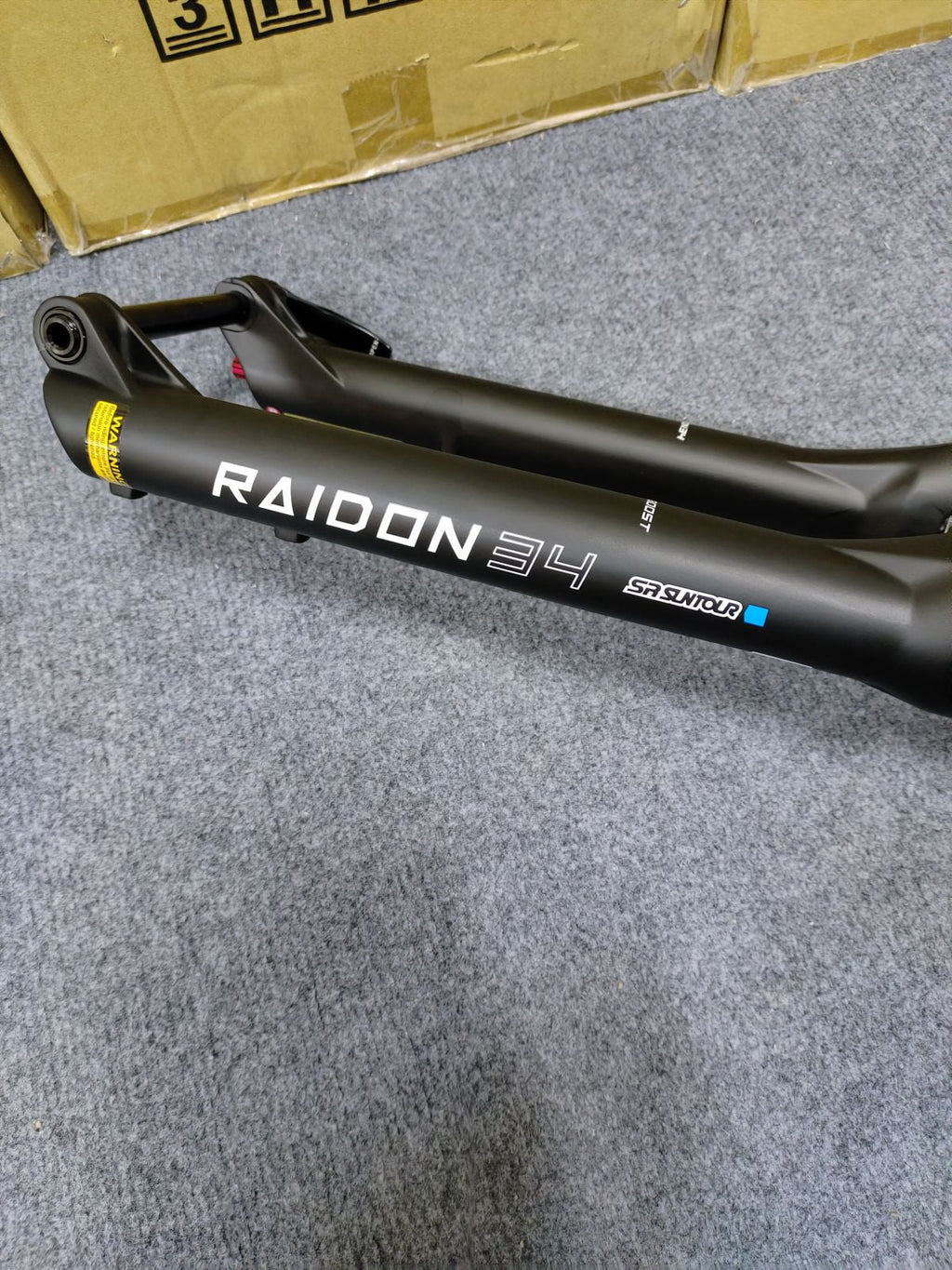 MTB Travel RAIDON34 SUNTOUR 120mm 110X15mm) (Manual) Suspension 27.5" SR Tapered (BOOST: Fork Bicycle Air