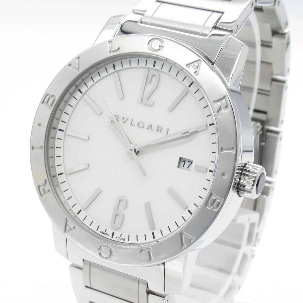 Steel Watch Stainless Pre-Owned BB41S BB41S White BVLGARI (Good) Bvlgari Watch Mechanical Automatic Watch Wrist Wrist Bvlgari