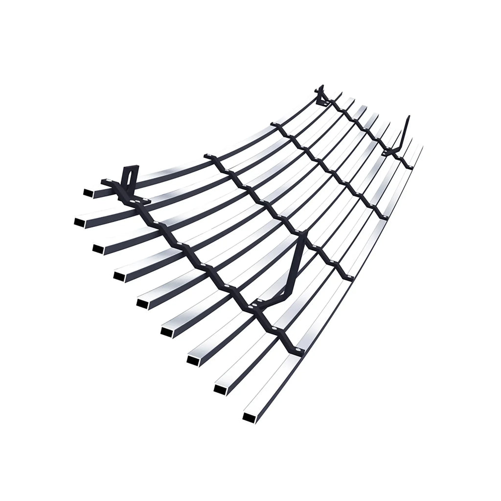 8x6 with Grand Horizontal Suzuki Stainless Silver Fits Vitara Grille N19-C63158I Steel Billet Main Premium Upper 2006-2012
