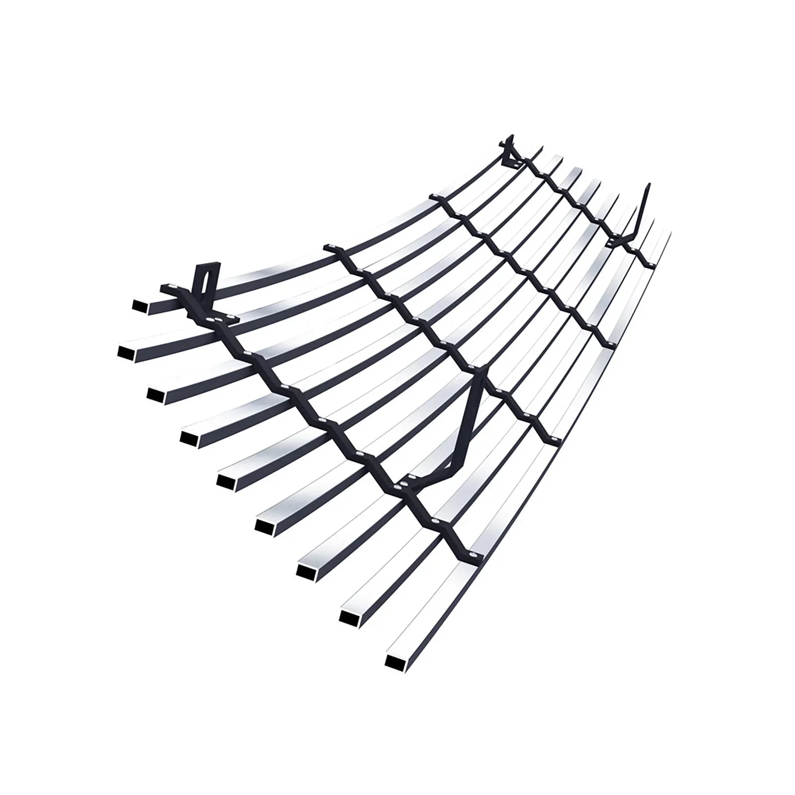 8x6 with Grand Horizontal Suzuki Stainless Silver Fits Vitara Grille N19-C63158I Steel Billet Main Premium Upper 2006-2012