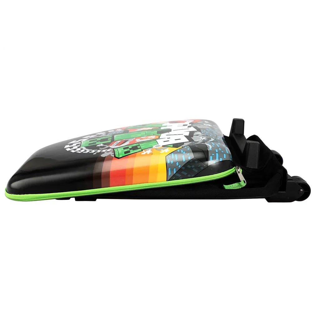Case 16" Rolling Luggage Hard Minecraft Youth Collapsible