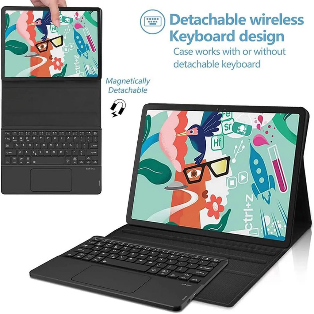 Keyboard 11.2 Lenovo Magnetically 2 Leather TouchPad Detachable Case Keyboard Stand Pro Pro inch, Case (TB132FU), 2022 Tab 2nd Shield for P11 P11 Gen Generation forTab Pro with Black Pad / Lenovo