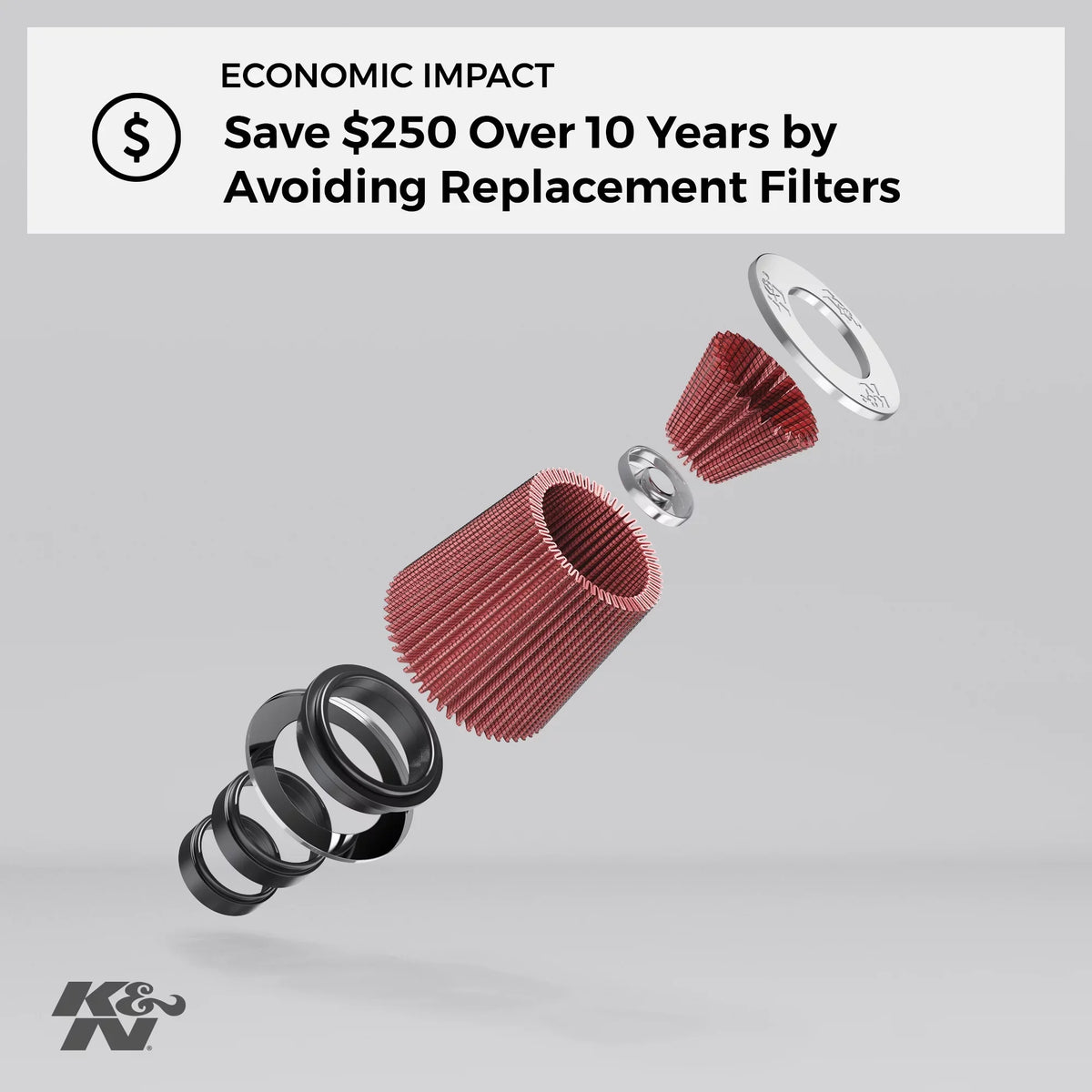 E-3212 Performance, Heavy Engine Air Duty: Washable, K&N Filter: Premium, Replacement Industrial Filter, High
